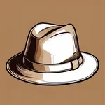 wide-brimmed dark brown fedora image